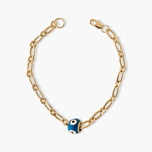 Evil Eye Bead Chain Bracelet