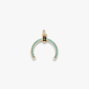 Prosperity Turquoise Horn Charm