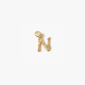 Bamboo Letter Charm