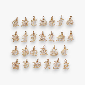 Vintage Letter Charm