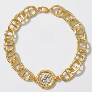Reversible Ancient Coin Anklet