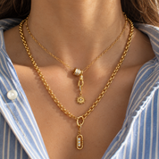 Petite Tria Swivel Pendant Chain Necklace