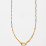Paperclip Link Rolo Charm Chain