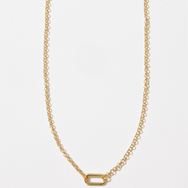 Paperclip Link Rolo Charm Chain