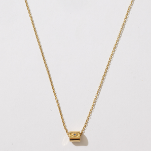 Dainty Eye Infinity Bead Rolo Chain Necklace