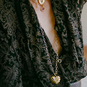 Cherie Convertible Heart Wrap Necklace and Belt Chain