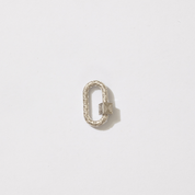 Greek Key Twist Lock Carabiner Charm