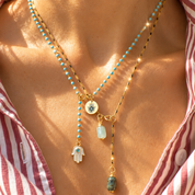 Mano Hamsa Drop Lariat