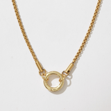 Curved Box Charm Chain