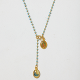 Madonna Prayer Strand Rosary Necklace