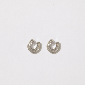 Ty Horseshoe Baguette Studs