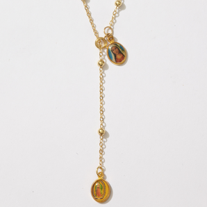 Madonna Gold Bead Prayer Strand