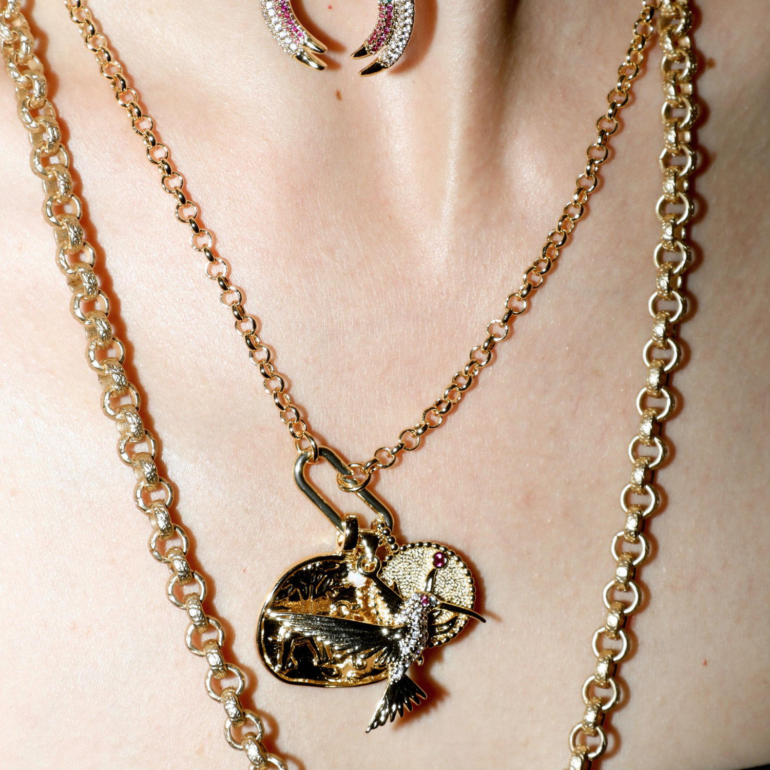 Paperclip Link Rolo Charm Chain