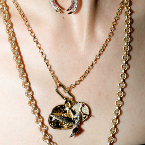 Paperclip Link Rolo Charm Chain