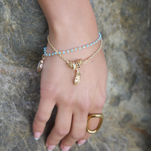 Hera Protection Feather Charm Bracelet