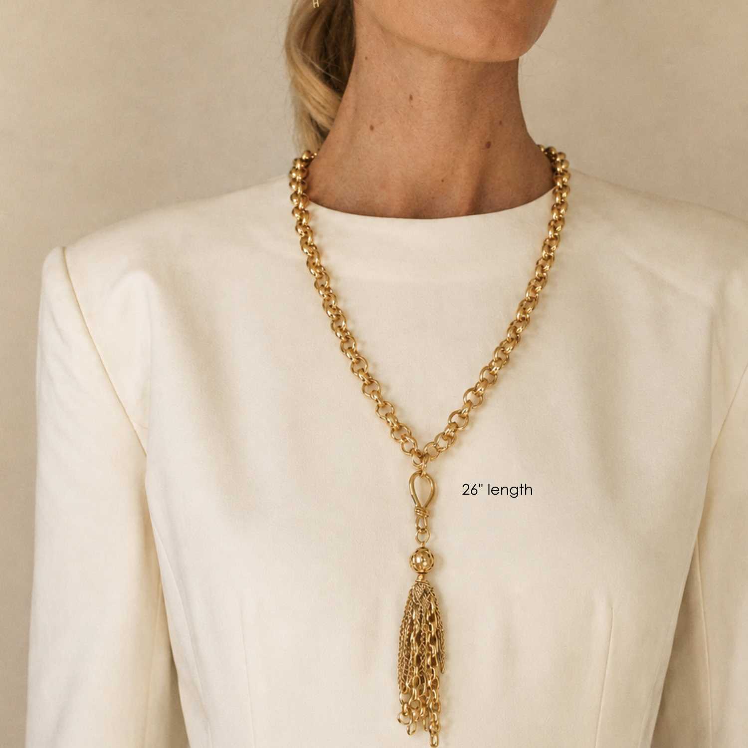 Delphine Tassel Chain Necklace