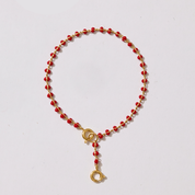 Enamel Drop Chain Charm Bracelet