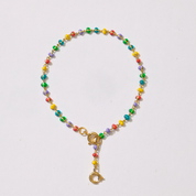 Enamel Drop Chain Charm Bracelet