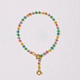 Enamel Drop Chain Charm Bracelet