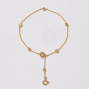 Stella Bezel Drop Charm Bracelet