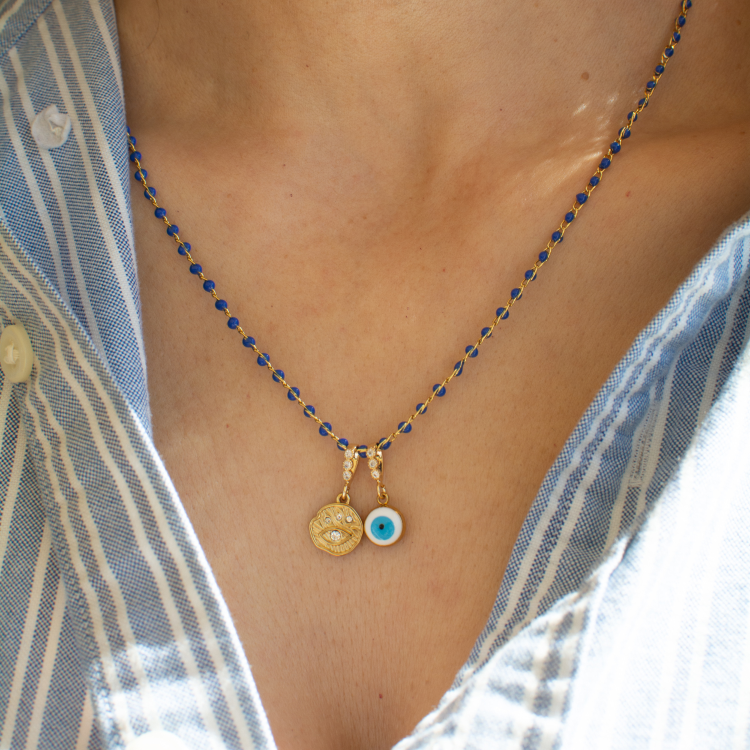 Mini Eye Coin Charm