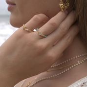 Zodiac Mirror Chain Ring