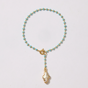 Delphi Freshwater Pearl Cross Bracelet