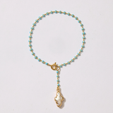Delphi Freshwater Pearl Cross Bracelet