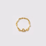 Zodiac Mirror Chain Ring