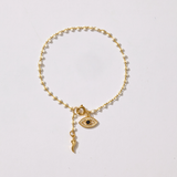 Protection Evil Eye Enamel Bead Bracelet