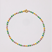 Meli Enamel Bead Anklet