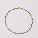 Meli Enamel Bead Anklet