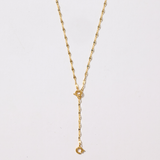 Gemma Mirror Drop Chain Charm Necklace