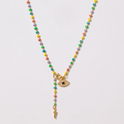 Protection Evil Eye Bead Lariat