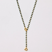 Enamel Strand Drop Chain Charm Necklace