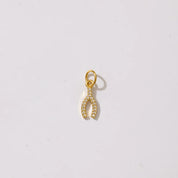 Milou Petite Pave Wishbone Charm