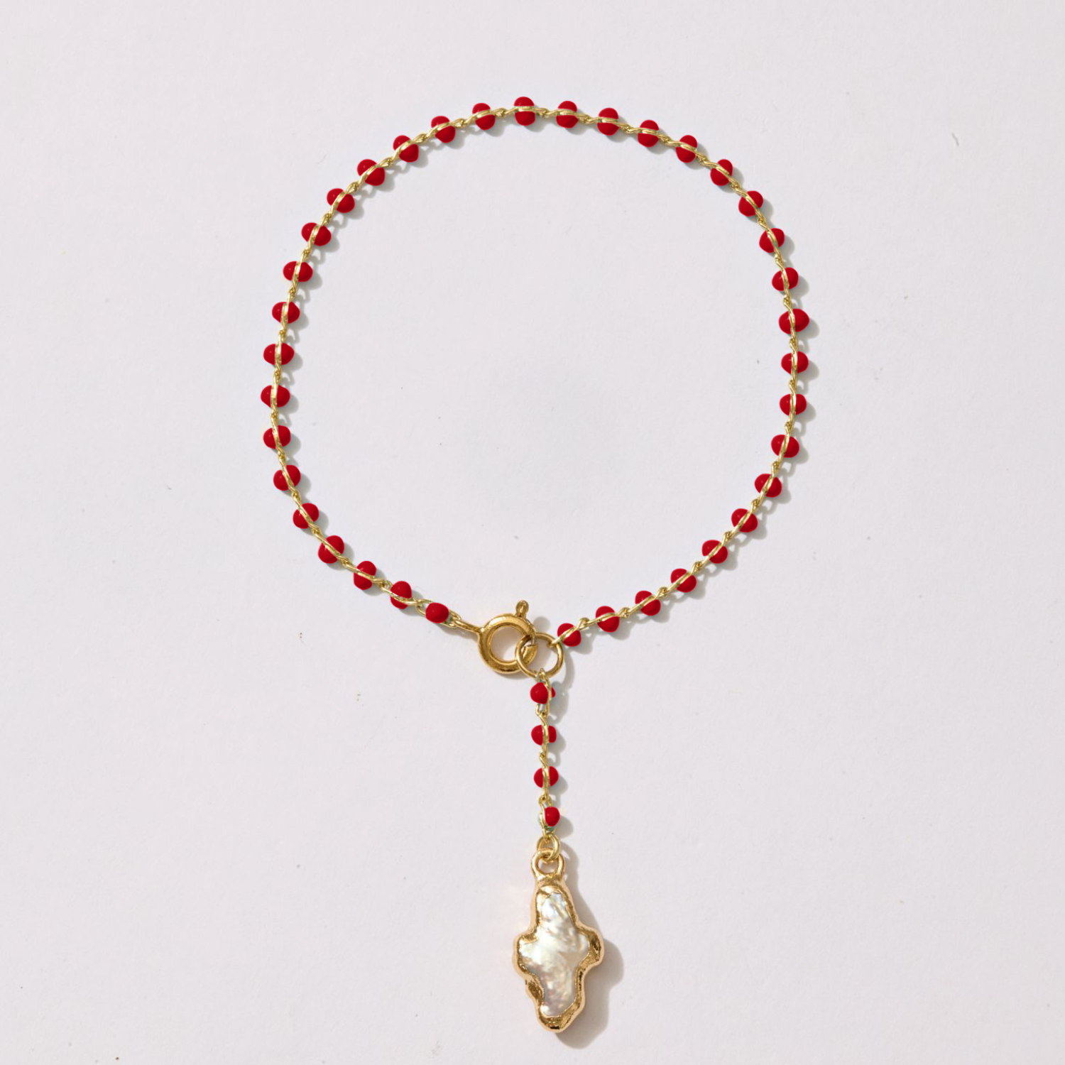 Delphi Freshwater Pearl Cross Bracelet