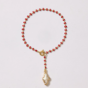 Delphi Freshwater Pearl Cross Bracelet