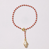 Delphi Freshwater Pearl Cross Bracelet
