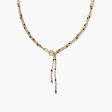 Noir Double Strand Lariat