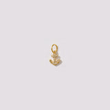 Petite Anchor Pave Charm