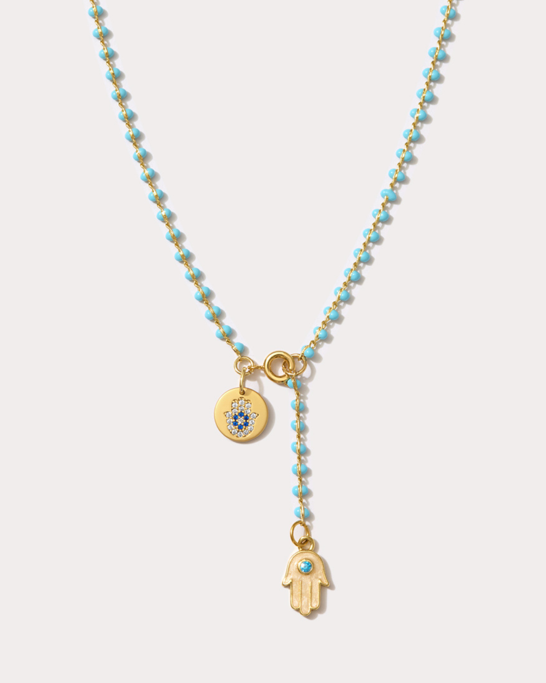 Mano Hamsa Drop Lariat