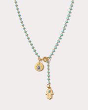 Mano Hamsa Drop Lariat