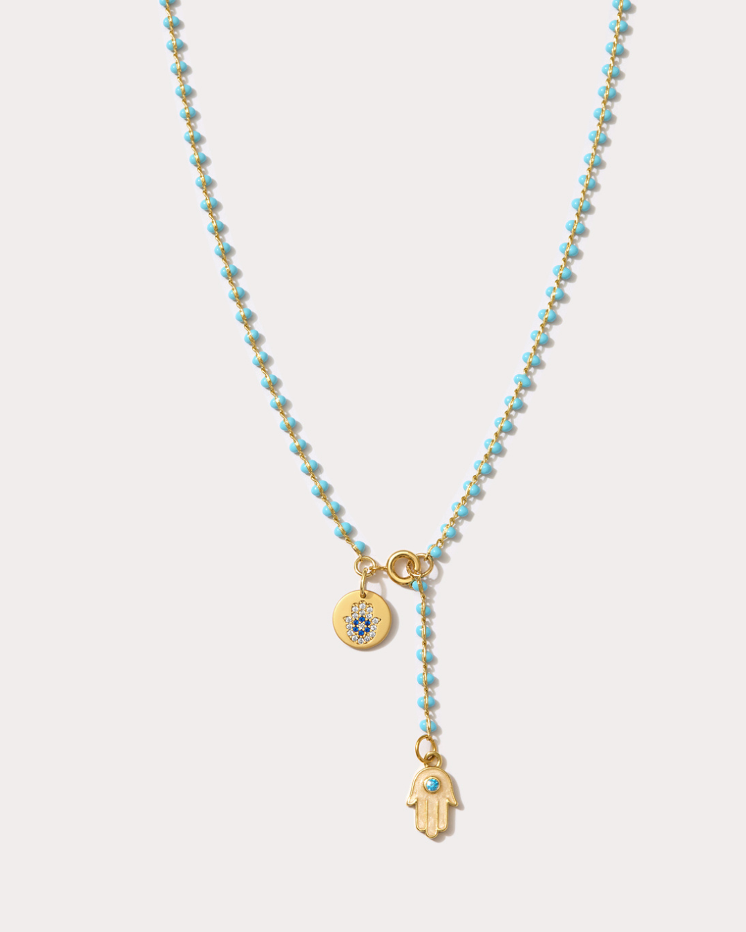 Mano Hamsa Drop Lariat