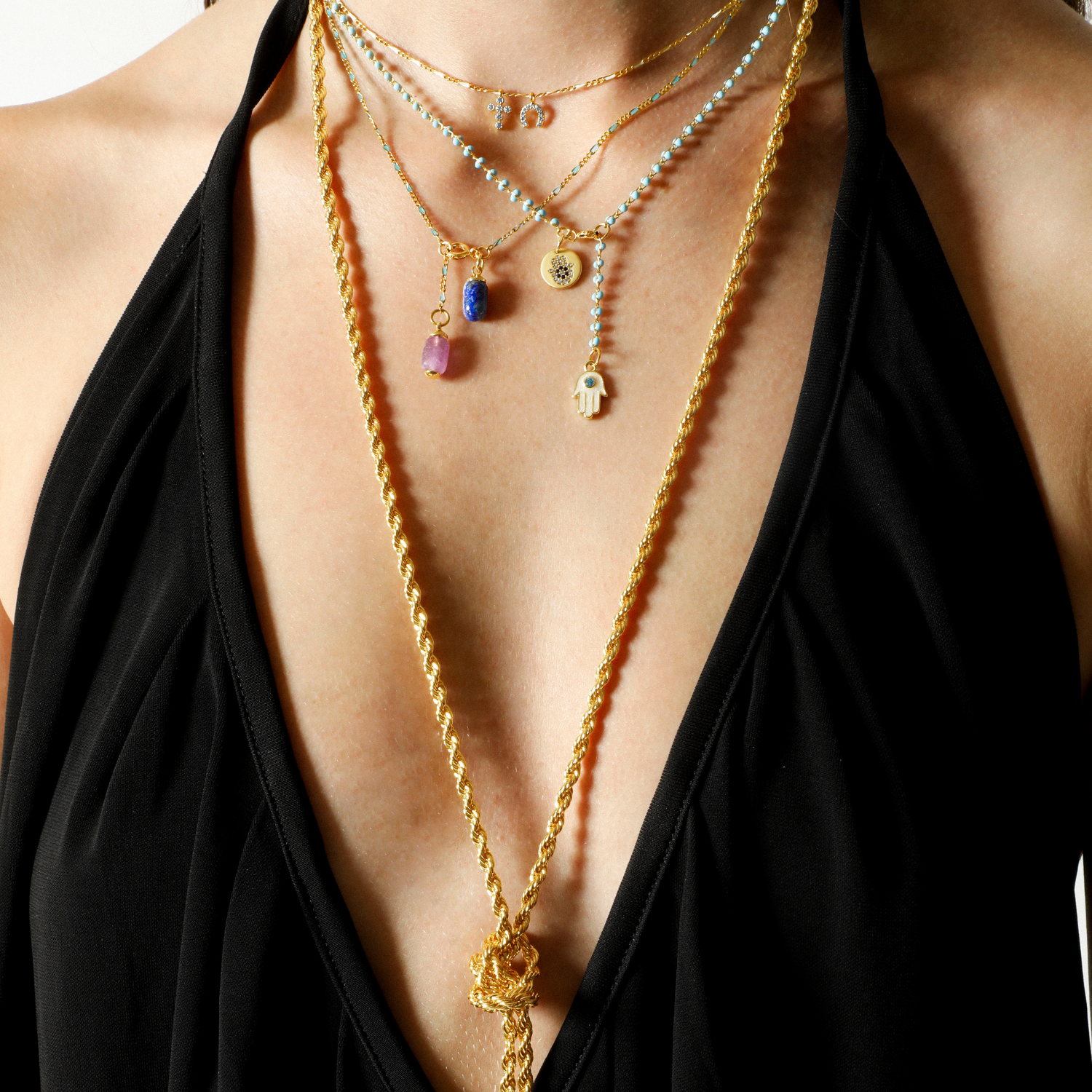 Nima 2 Stone Talisman Lariat
