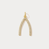 Pavé Wishbone Charm