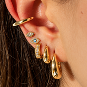 Classic Pave Evil Eye Studs