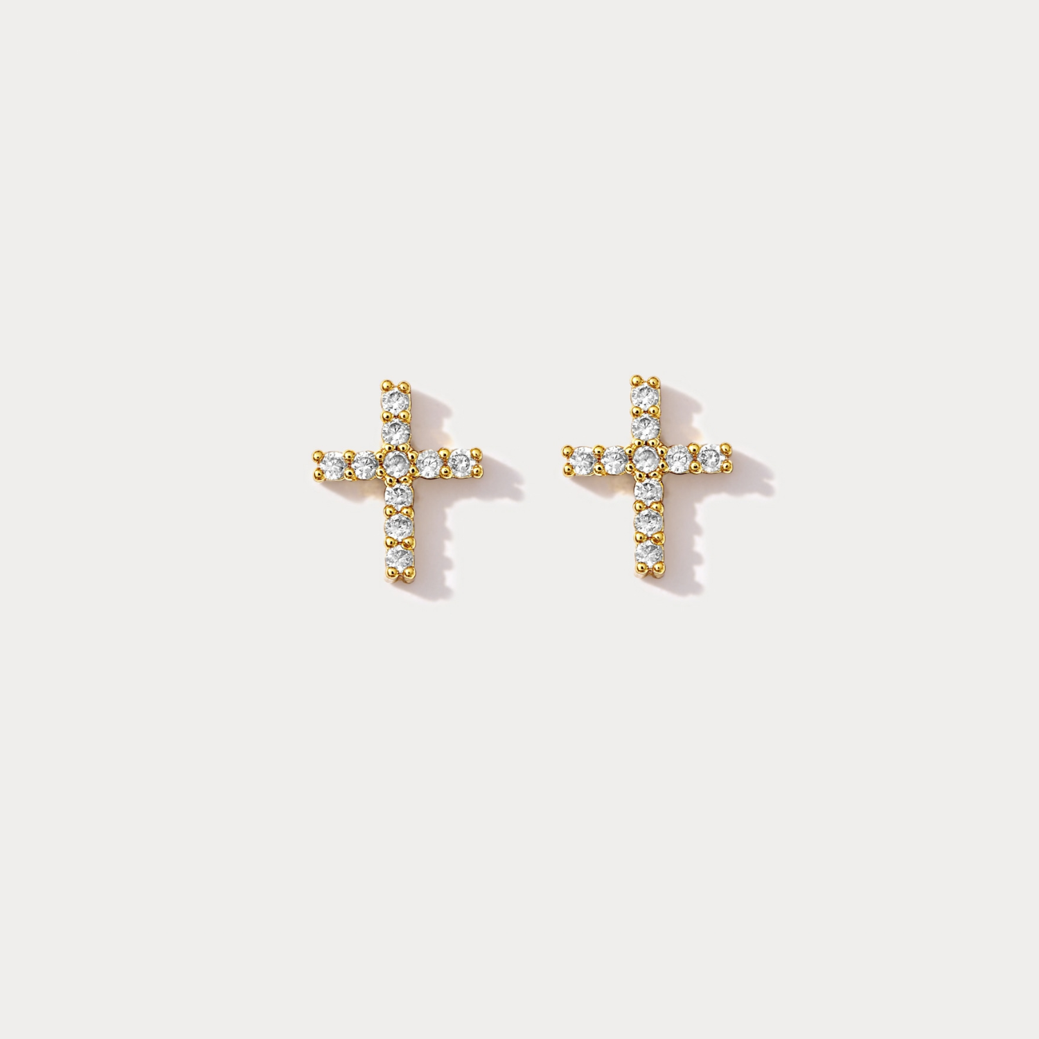 Luce Cross Studs