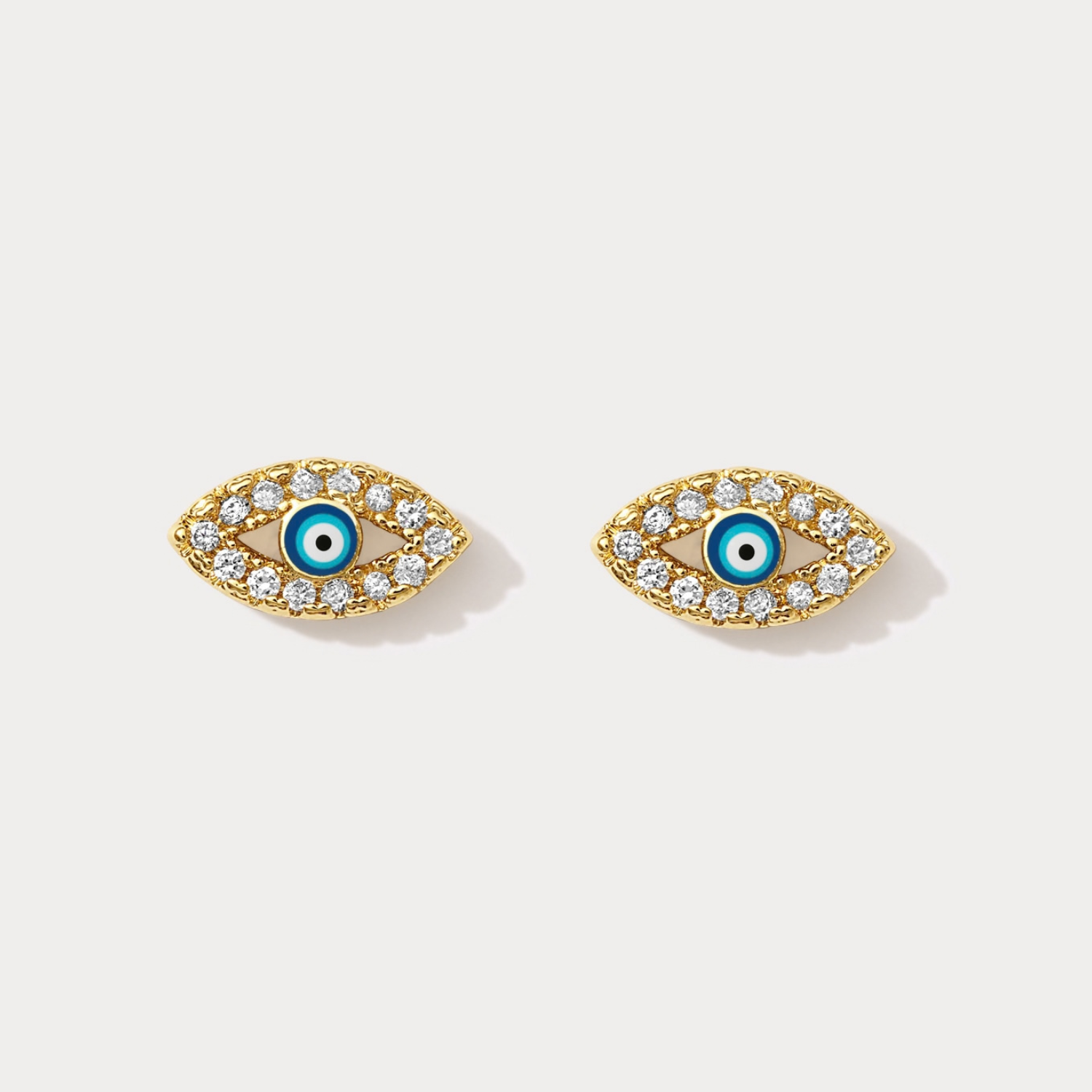 Classic Pave Evil Eye Studs
