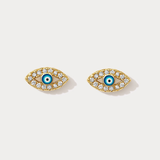 Classic Pave Evil Eye Studs